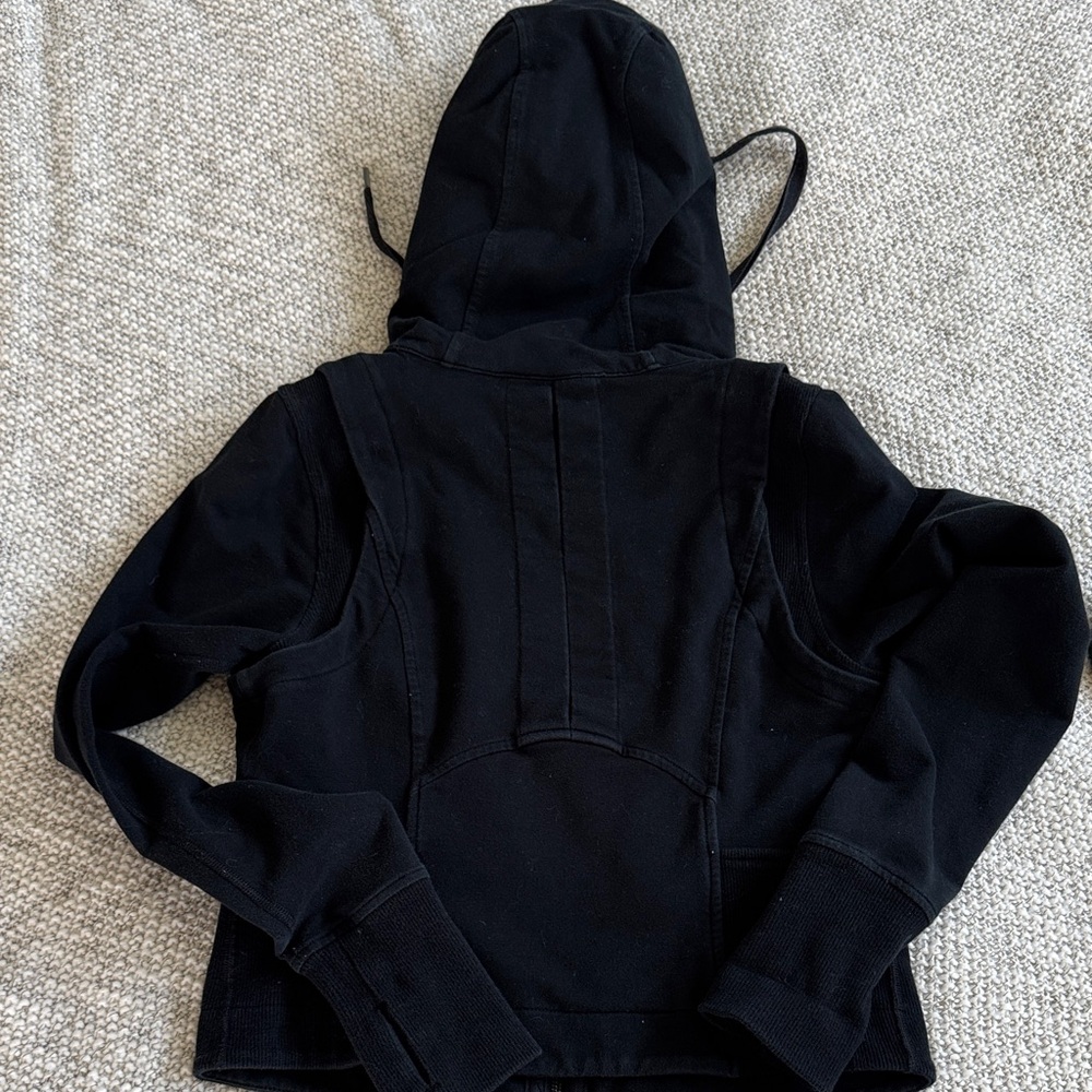 Lululemon Black Hooded Zip-Up Vintage size 8 - Picture 8 of 8
